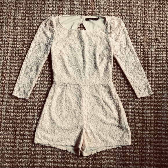 Ark & Co. Sexy Open Back Lace Romper HOT Small - Picture 7 of 8